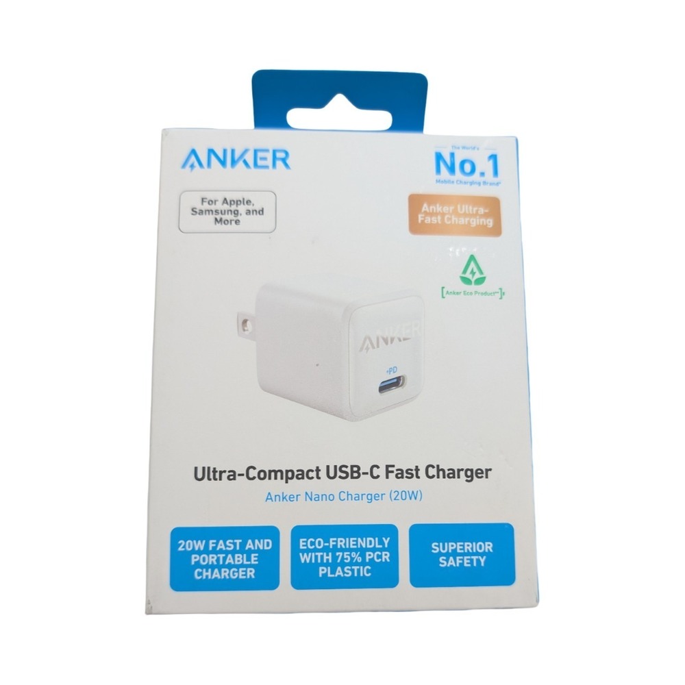 C7-OX Anker‎ 20W PD Nano USB-C Fast Charge Wall Charger - White